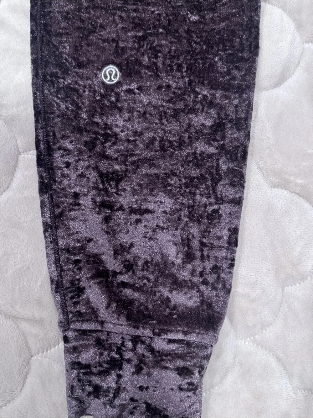 Lululemon Brown Ready To Crush Velvet Joggers chrome velour